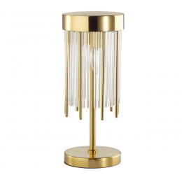 Odeon light 4788/2T HALL ODL21 555 золото/металл/стекло Наст.лампа E14 2*40W YORK 